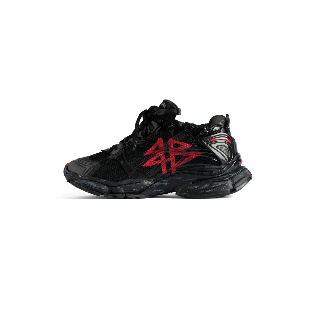 Men’s Runner Graffiti Sneaker in Black - Image 4